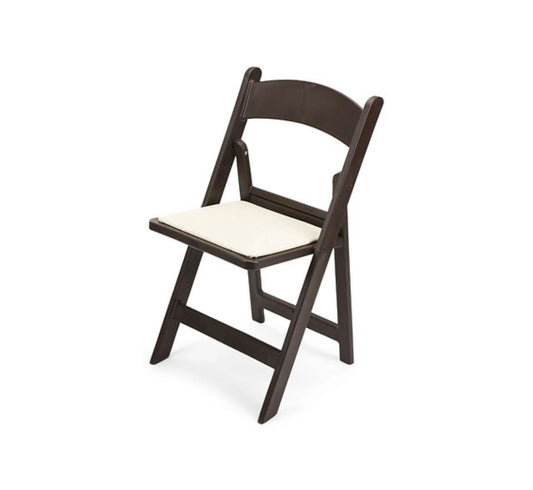 Resin Chocolate Folding Chair (Box of 4)