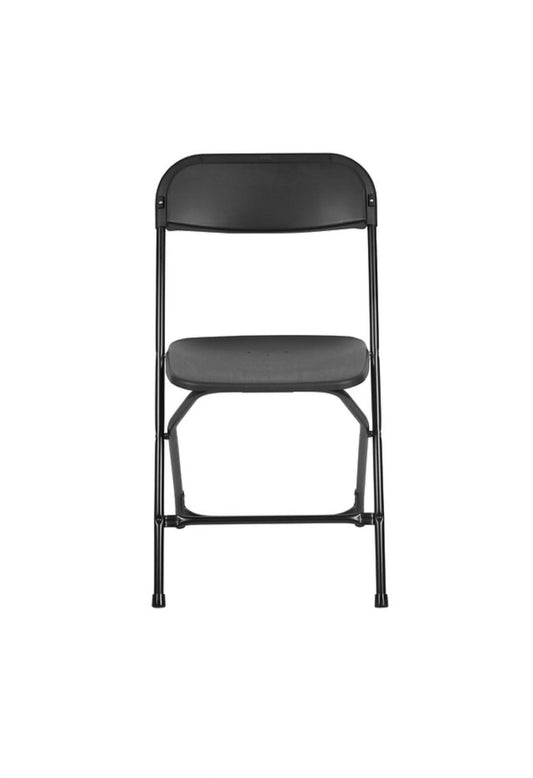 | SPECIAL DEAL | Heavy Duty Black Plastic Folding Chairs (Box of 8)