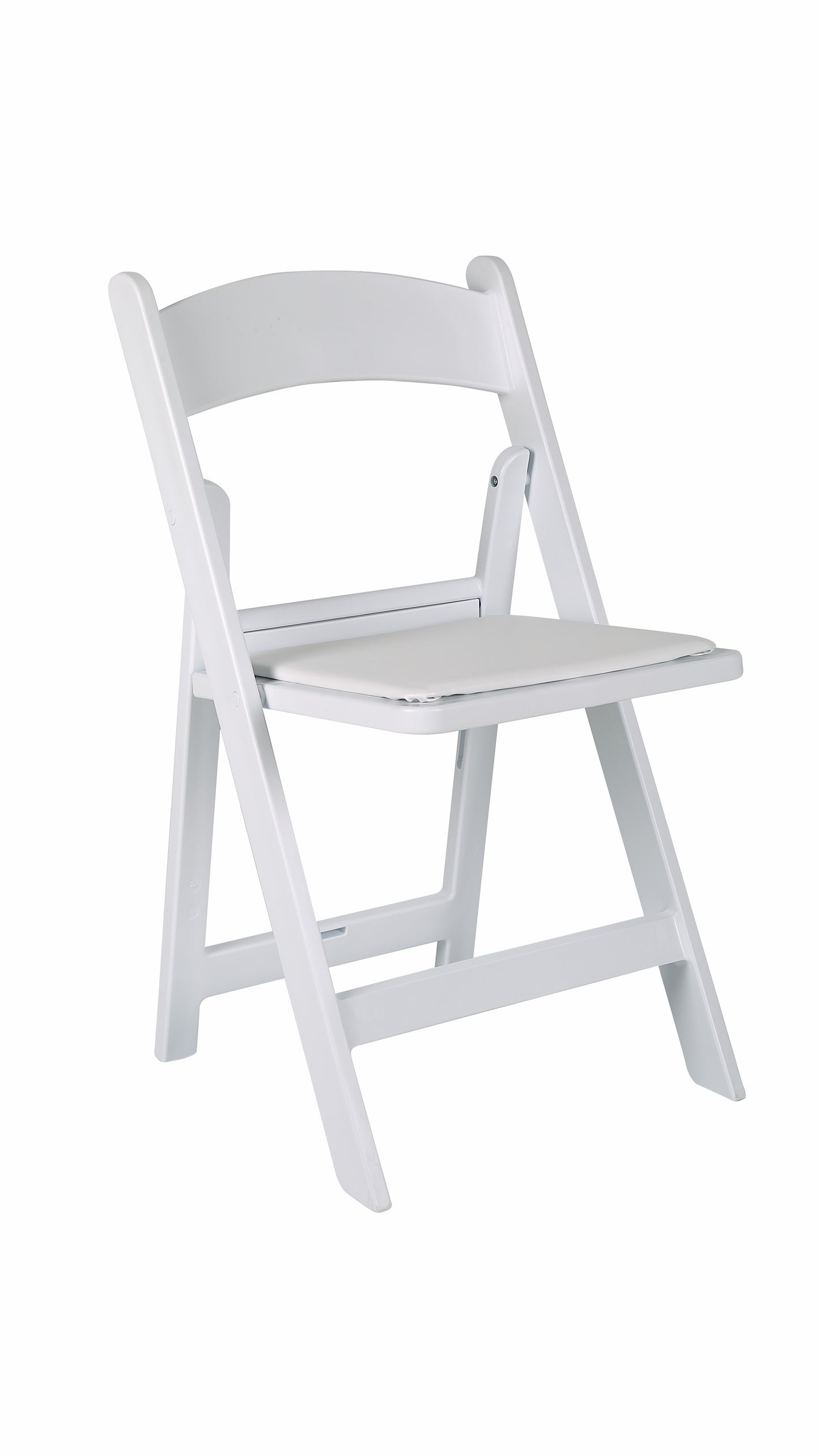 Resin White Folding Chair (Box of 4)