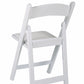 Resin White Folding Chair (Box of 4)