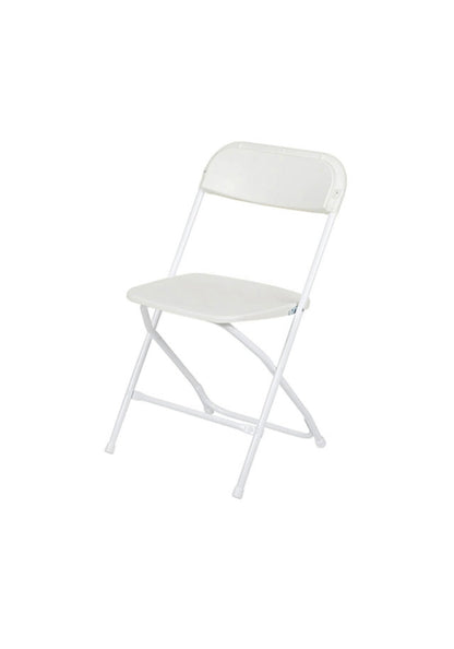 | SPECIAL DEAL | Heavy Duty White Plastic Folding Chairs (Box of 8)