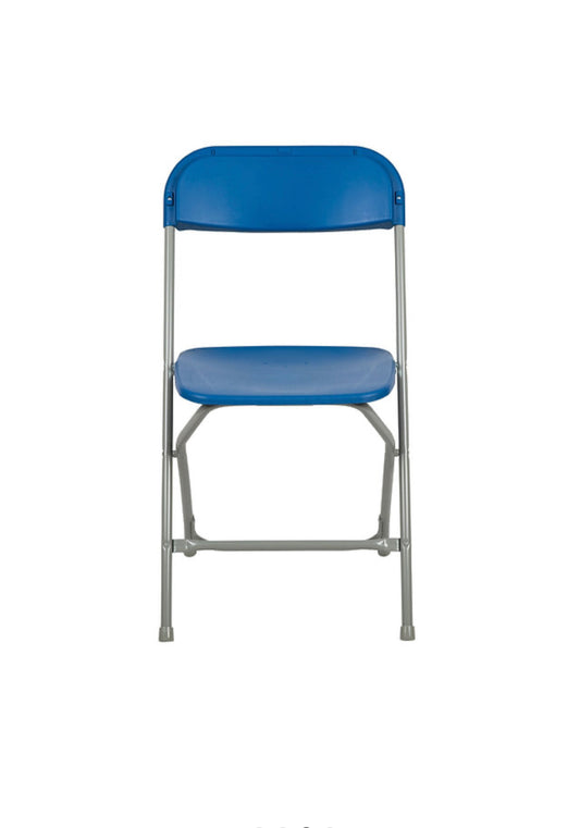 Heavy Duty Blue Plastic Folding Chairs (Box of 8)